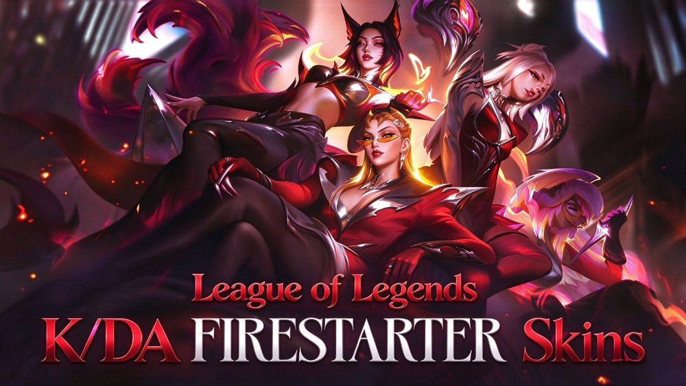 League of Legends K/DA FIRESTARTER skins key art